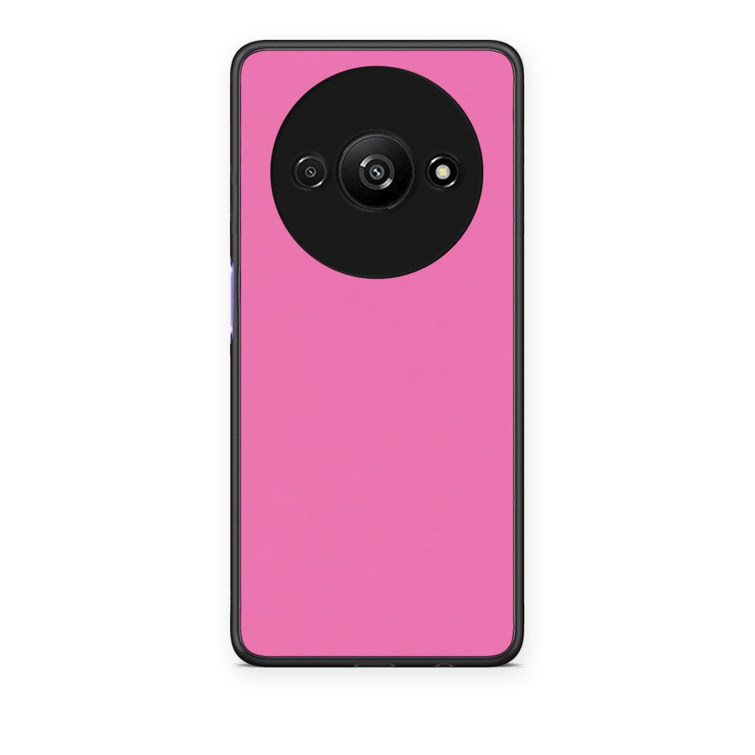 Θήκη Xiaomi Redmi A3 Rose Pink από τη Smartfits με σχέδιο στο πίσω μέρος και μαύρο περίβλημα | Xiaomi Redmi A3 Rose Pink case with colorful back and black bezels