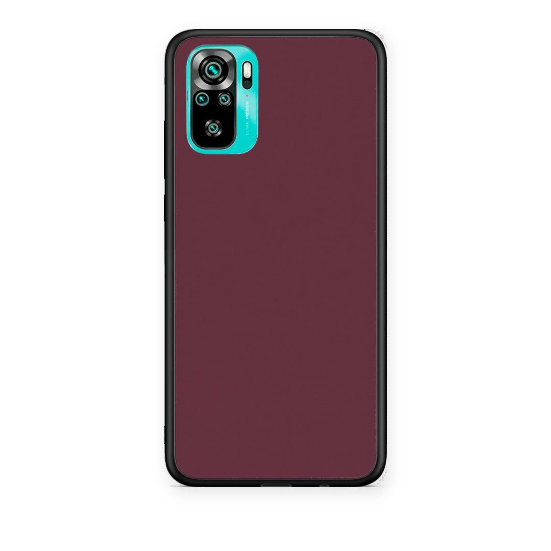 Θήκη Xiaomi Redmi Note 10S / 10 4G Muted Burgundy από τη Smartfits με σχέδιο στο πίσω μέρος και μαύρο περίβλημα | Xiaomi Redmi Note 10S / 10 4G Muted Burgundy case with colorful back and black bezels