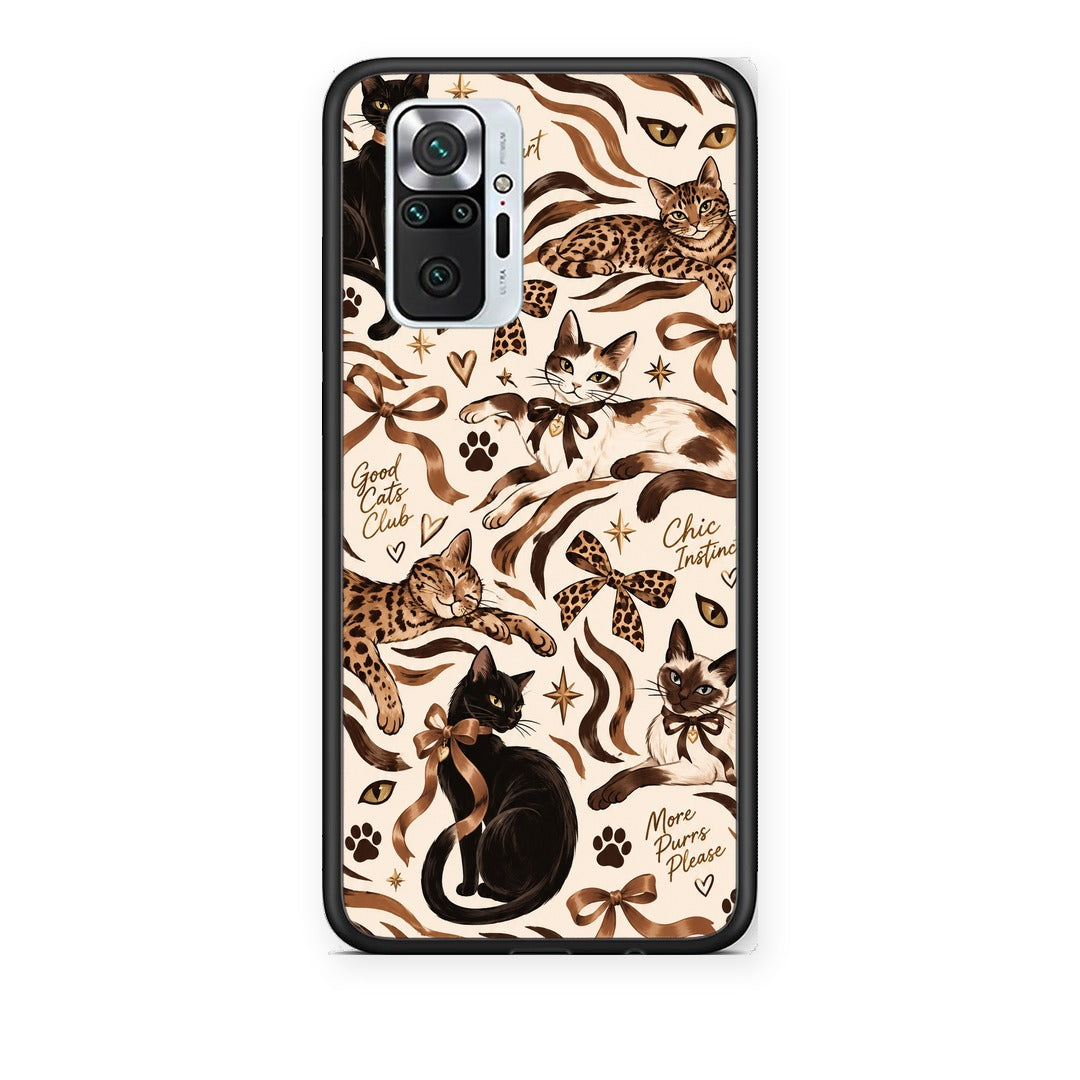 Θήκη Xiaomi Redmi Note 10 Pro / 10 Pro Max Wild Cats and Animal Print Collage από τη Smartfits με σχέδιο στο πίσω μέρος και μαύρο περίβλημα | Xiaomi Redmi Note 10 Pro / 10 Pro Max Wild Cats and Animal Print Collage case with colorful back and black bezels