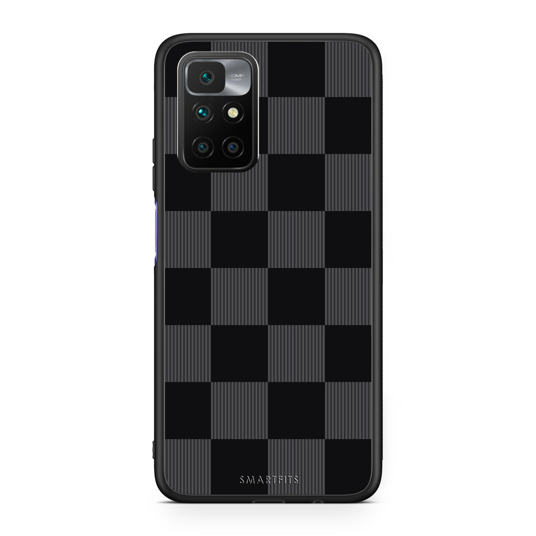 Θήκη Xiaomi Redmi Note 11 4G / 11S 4G Black and Charcoal Striped Checks από τη Smartfits με σχέδιο στο πίσω μέρος και μαύρο περίβλημα | Xiaomi Redmi Note 11 4G / 11S 4G Black and Charcoal Striped Checks case with colorful back and black bezels