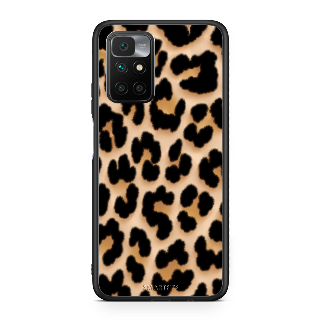 Θήκη Xiaomi Redmi Note 11 4G / 11S 4G Leopard Print Tan Large από τη Smartfits με σχέδιο στο πίσω μέρος και μαύρο περίβλημα | Xiaomi Redmi Note 11 4G / 11S 4G Leopard Print Tan Large case with colorful back and black bezels