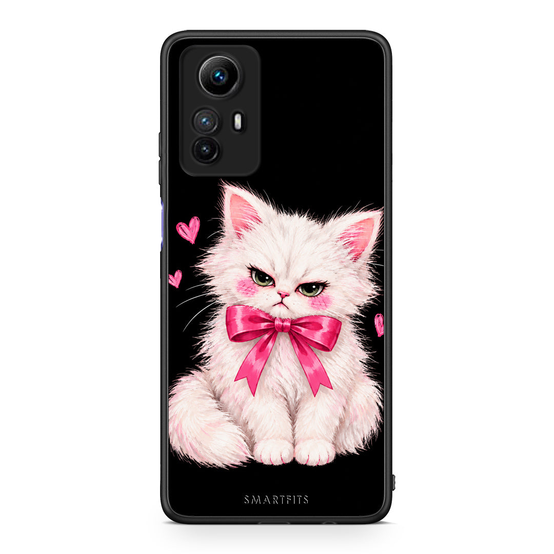 Θήκη Xiaomi Redmi Note 12S Grumpy Party Kitten on Black από τη Smartfits με σχέδιο στο πίσω μέρος και μαύρο περίβλημα | Xiaomi Redmi Note 12S Grumpy Party Kitten on Black case with colorful back and black bezels