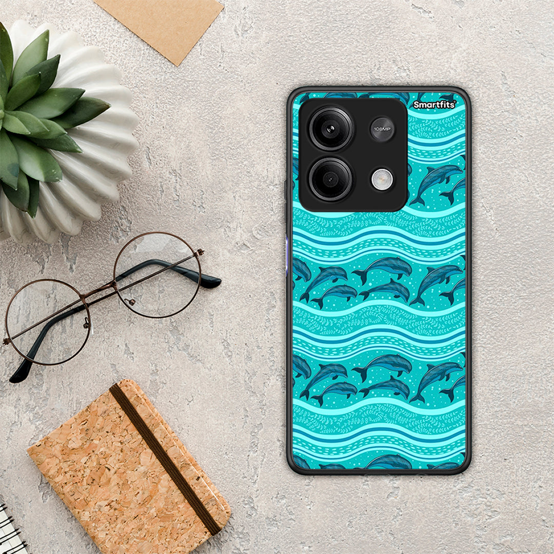 Swimming Dolphins - Xiaomi Redmi Note 13 5G θήκη
