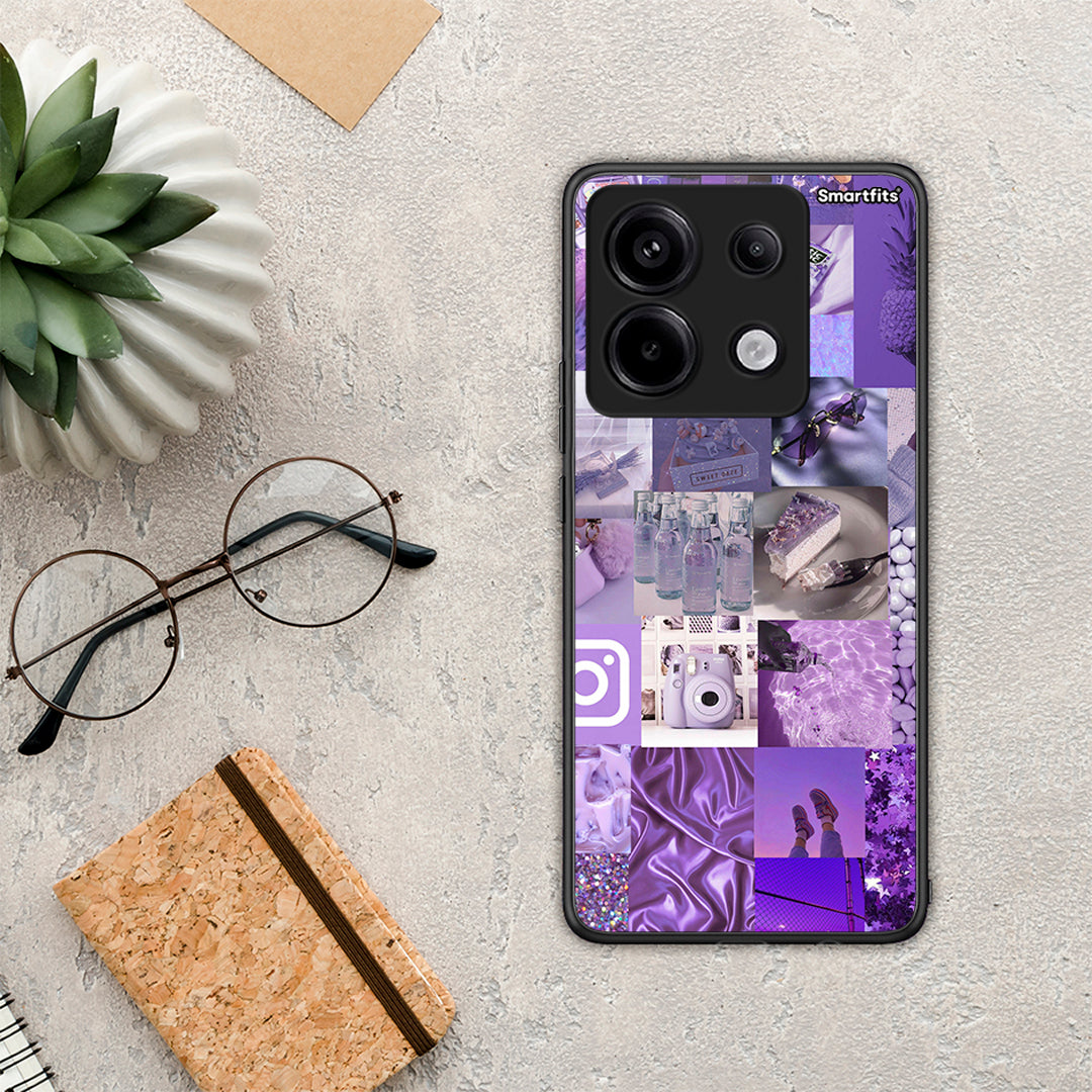 Purple Aesthetic Collage - Xiaomi Redmi Note 13 Pro 5G θήκη
