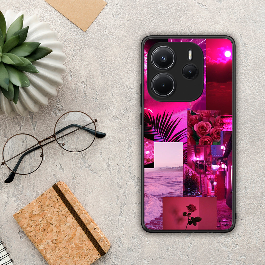Collage Red Roses - Xiaomi Redmi Note 14 4G θήκη