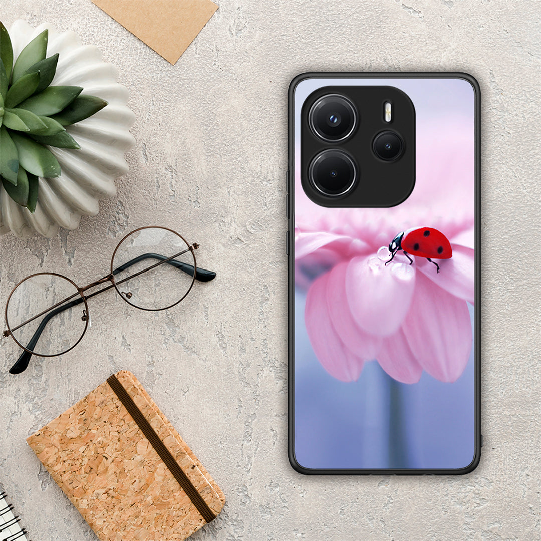 Ladybug Flower - Xiaomi Redmi Note 14 4G θήκη