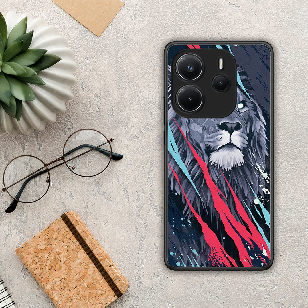 PopArt Lion Designer - Xiaomi Redmi Note 14 4G θήκη