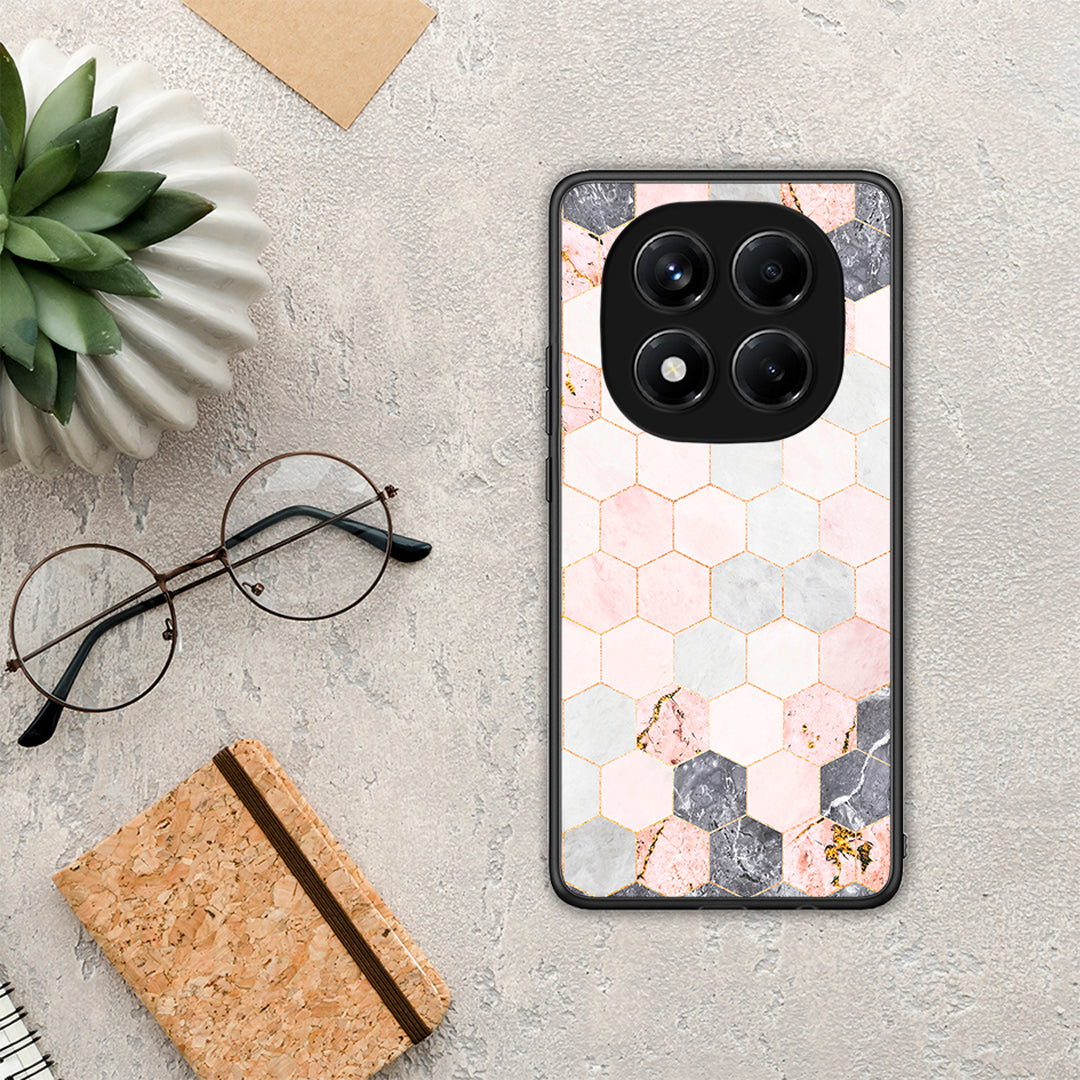 Marble Hexagon Pink - Xiaomi Redmi Note 14 Pro 4G θήκη