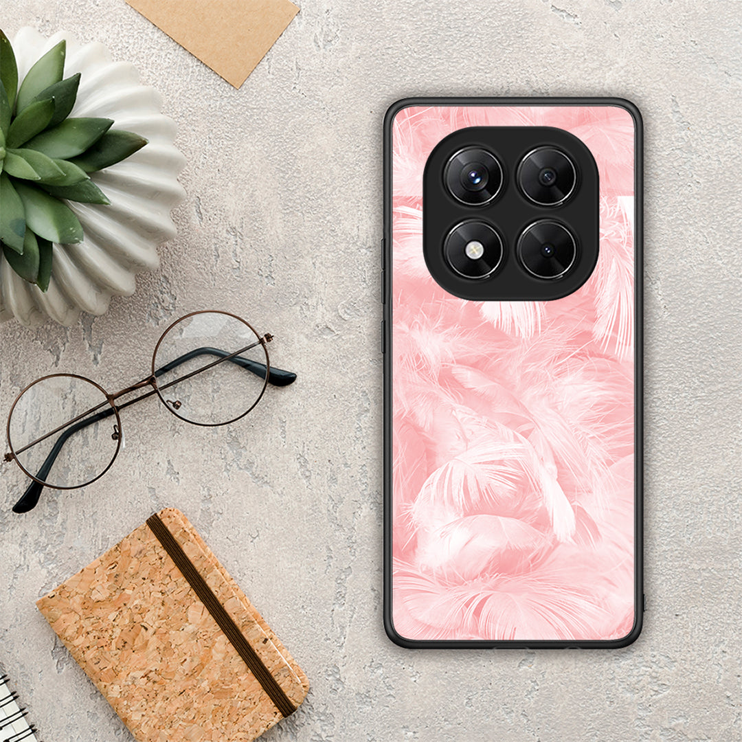 Boho Pink Feather - Xiaomi Redmi Note 14 Pro 5G / Poco X7 θήκη