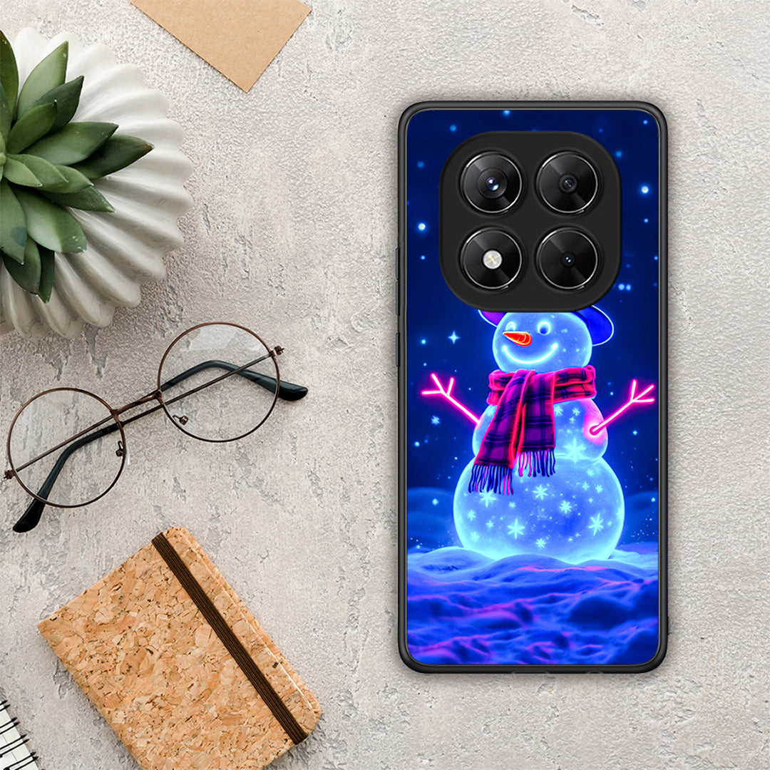 Christmas Neon Snowman - Xiaomi Redmi Note 14 Pro 5G / Poco X7 θήκη