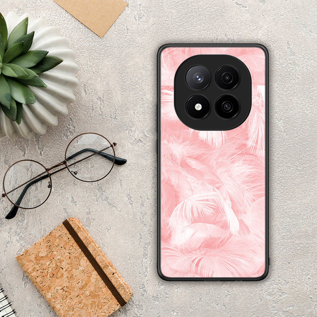 Boho Pink Feather - Xiaomi Redmi Note 14 Pro Plus 5G θήκη