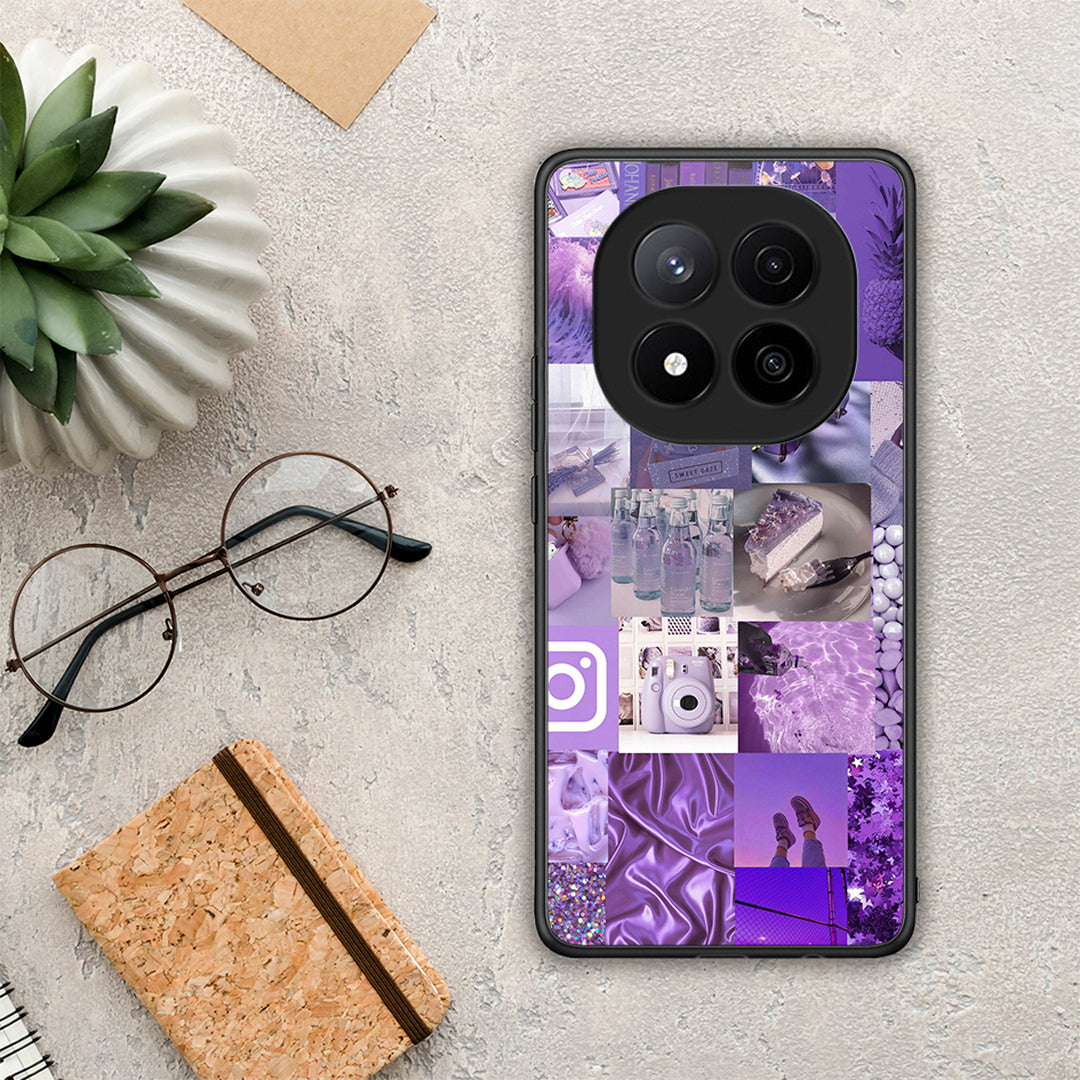 Purple Aesthetic Collage - Xiaomi Redmi Note 14 Pro Plus 5G θήκη