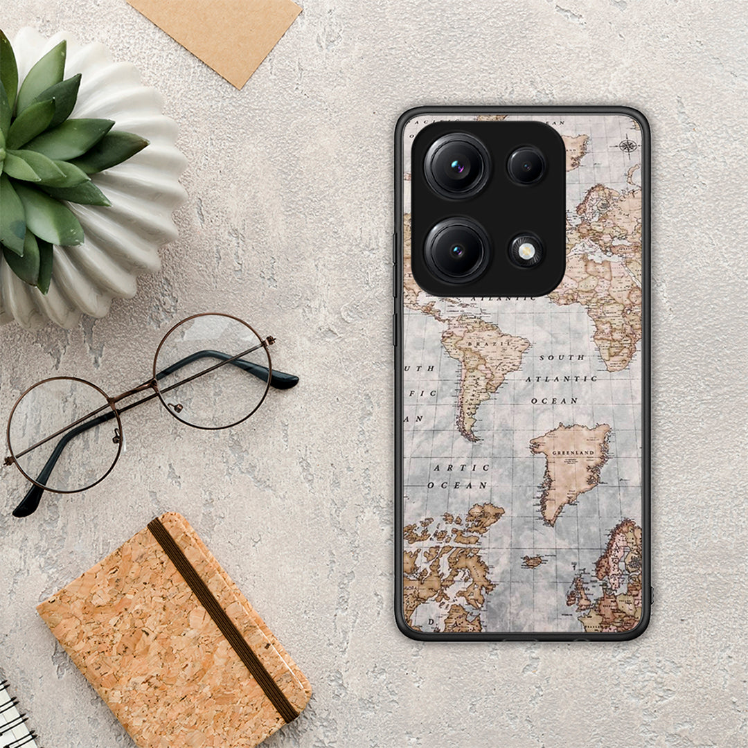 World Map - Xiaomi Redmi Note 14S θήκη