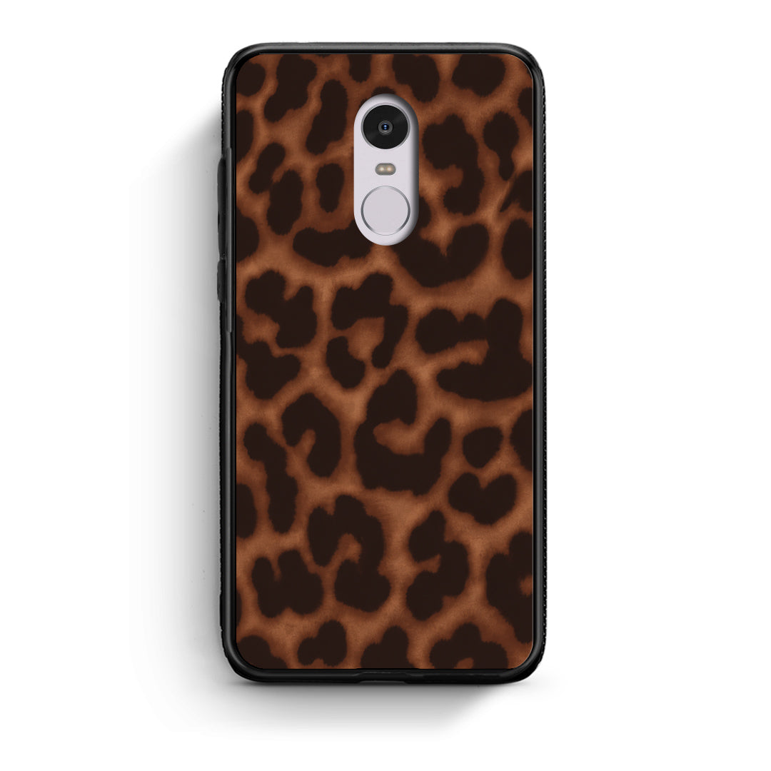 Θήκη Xiaomi Redmi Note 4 / 4X Leopard Print Dark Brown από τη Smartfits με σχέδιο στο πίσω μέρος και μαύρο περίβλημα | Xiaomi Redmi Note 4 / 4X Leopard Print Dark Brown case with colorful back and black bezels