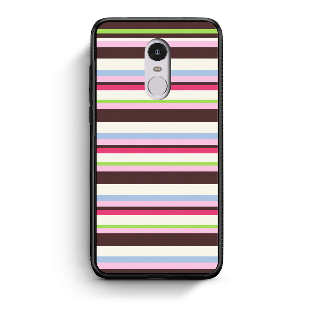 Θήκη Xiaomi Redmi Note 4 / 4X Multicolour Horizontal Stripes από τη Smartfits με σχέδιο στο πίσω μέρος και μαύρο περίβλημα | Xiaomi Redmi Note 4 / 4X Multicolour Horizontal Stripes case with colorful back and black bezels