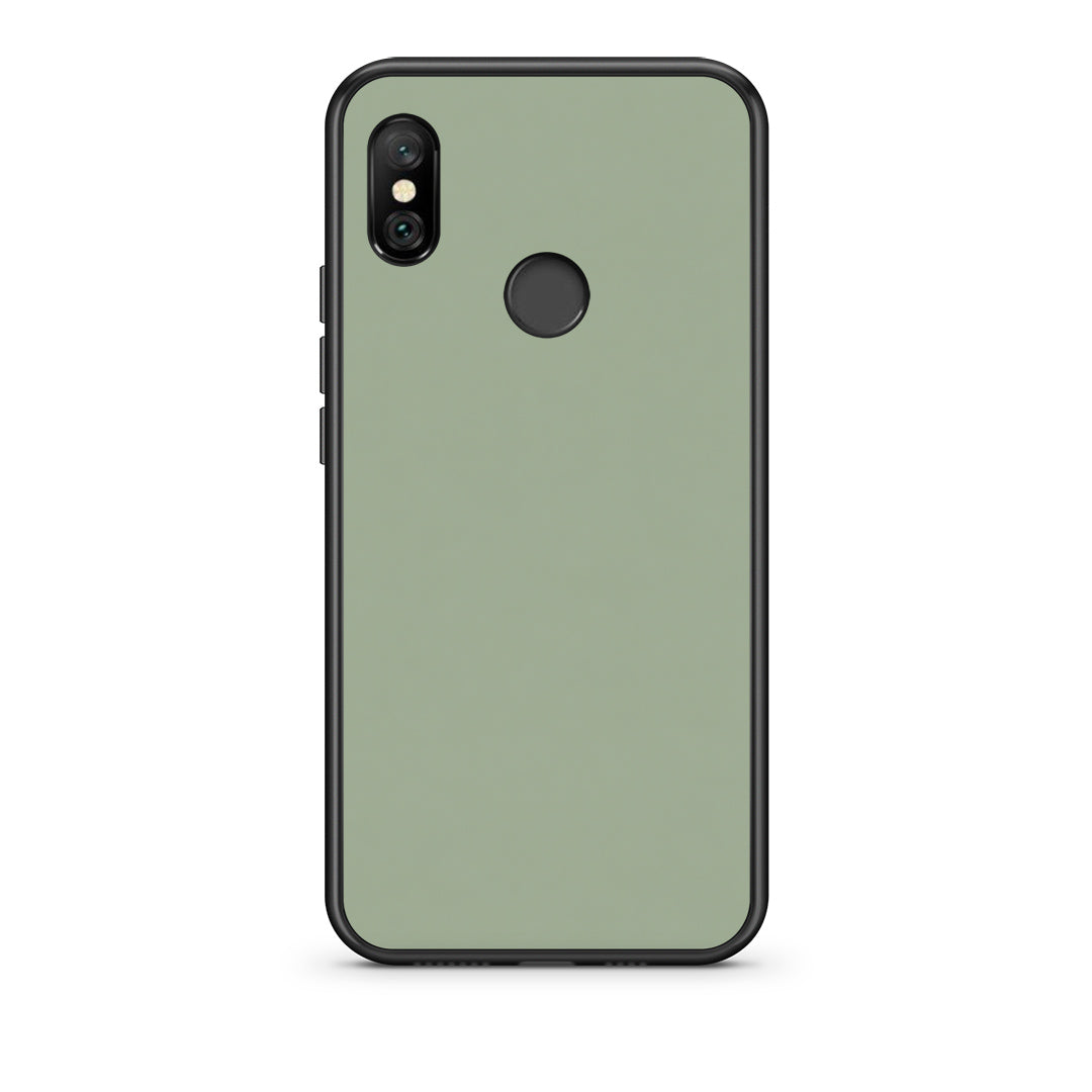Θήκη Xiaomi Redmi Note 6 Pro Sage Green από τη Smartfits με σχέδιο στο πίσω μέρος και μαύρο περίβλημα | Xiaomi Redmi Note 6 Pro Sage Green case with colorful back and black bezels