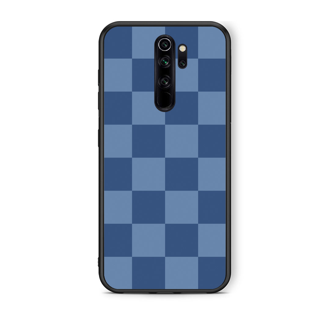 Θήκη Xiaomi Redmi Note 8 Pro Denim Blue Checkerboard από τη Smartfits με σχέδιο στο πίσω μέρος και μαύρο περίβλημα | Xiaomi Redmi Note 8 Pro Denim Blue Checkerboard case with colorful back and black bezels