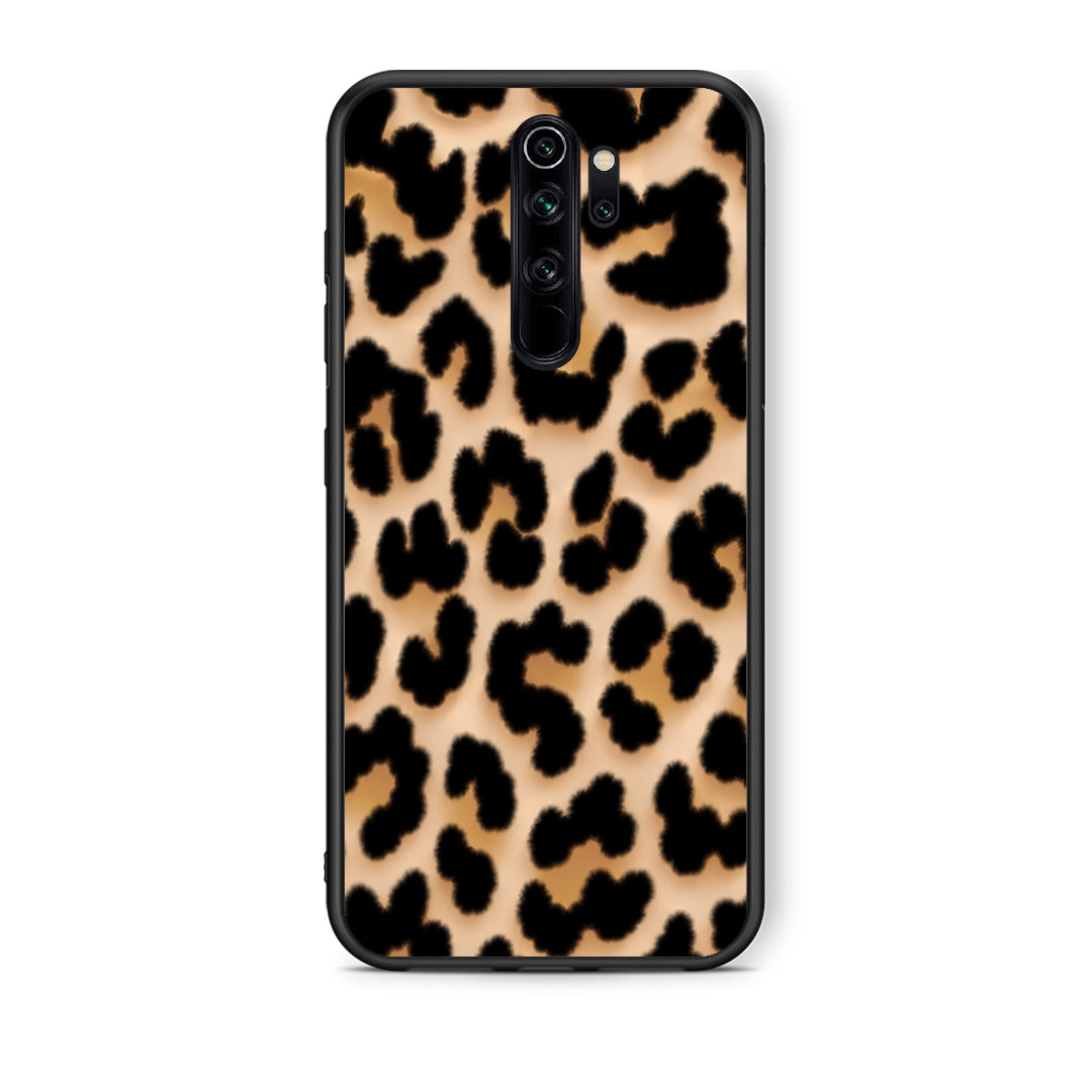 Θήκη Xiaomi Redmi Note 8 Pro Leopard Print Tan Large από τη Smartfits με σχέδιο στο πίσω μέρος και μαύρο περίβλημα | Xiaomi Redmi Note 8 Pro Leopard Print Tan Large case with colorful back and black bezels