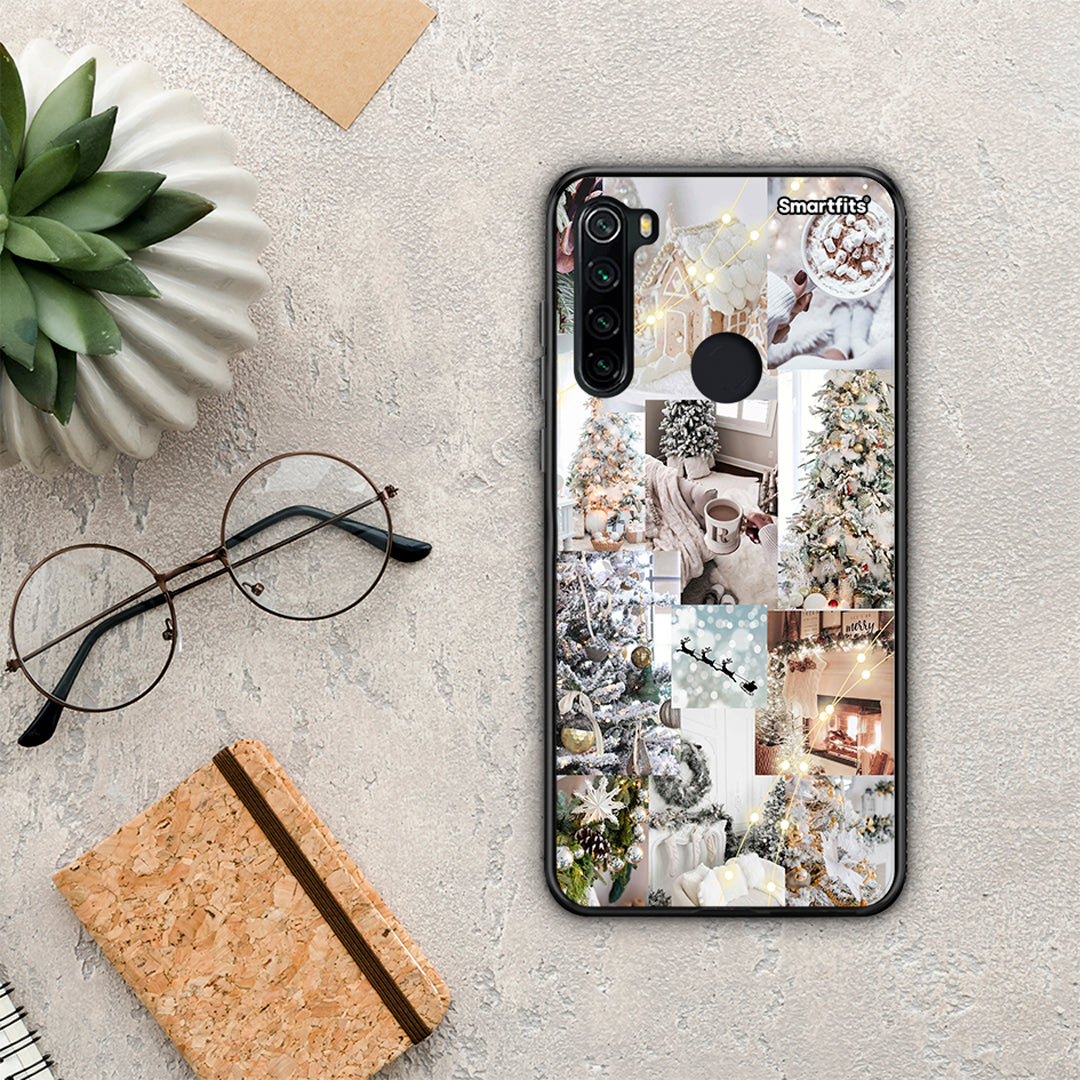 White Christmas - Xiaomi Redmi Note 8 θήκη