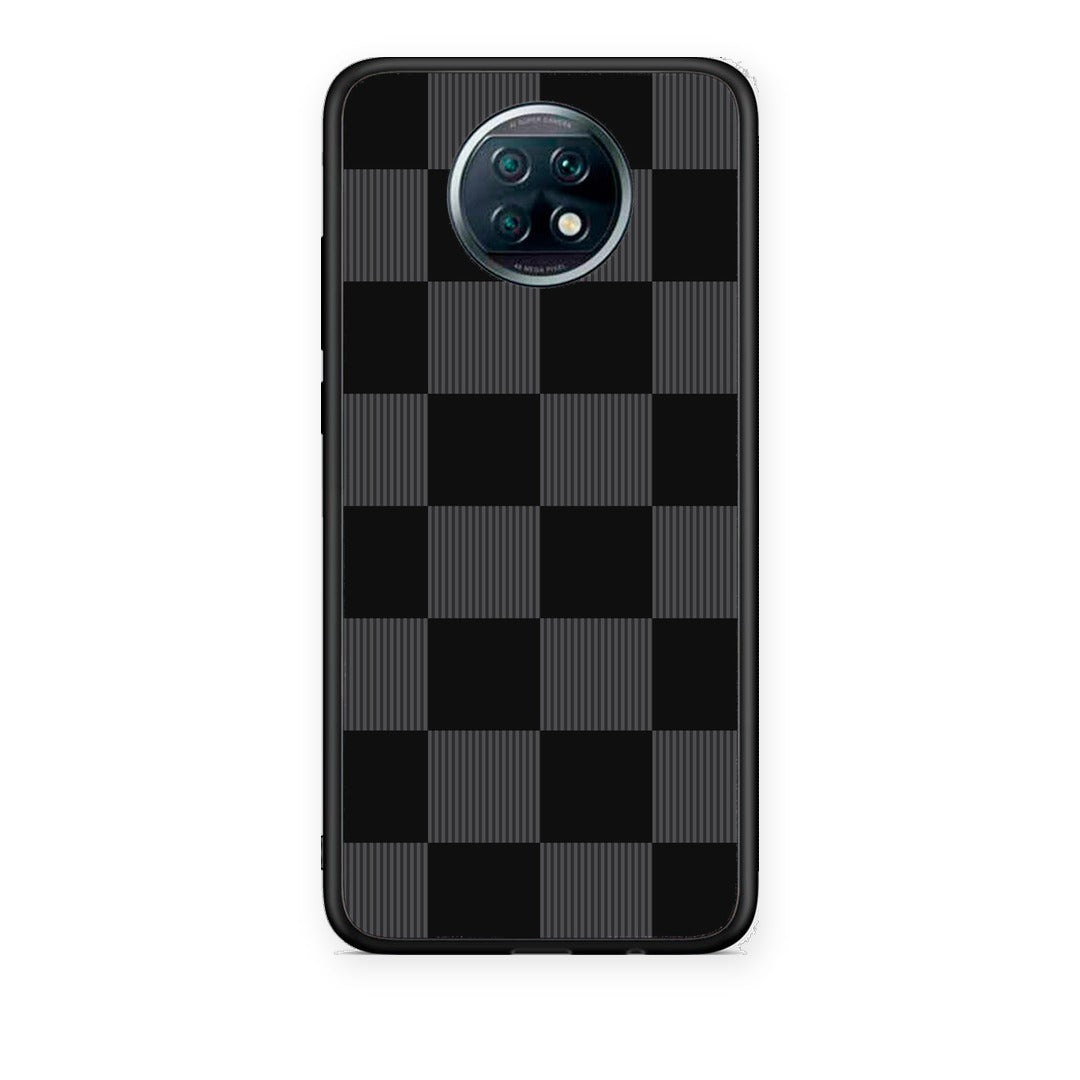 Θήκη Xiaomi Redmi Note 9T Black and Charcoal Striped Checks από τη Smartfits με σχέδιο στο πίσω μέρος και μαύρο περίβλημα | Xiaomi Redmi Note 9T Black and Charcoal Striped Checks case with colorful back and black bezels