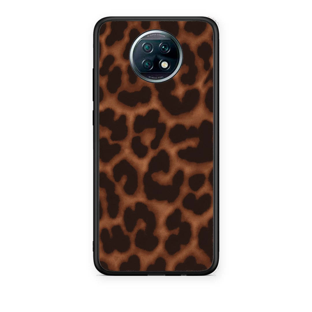 Θήκη Xiaomi Redmi Note 9T Leopard Print Dark Brown από τη Smartfits με σχέδιο στο πίσω μέρος και μαύρο περίβλημα | Xiaomi Redmi Note 9T Leopard Print Dark Brown case with colorful back and black bezels