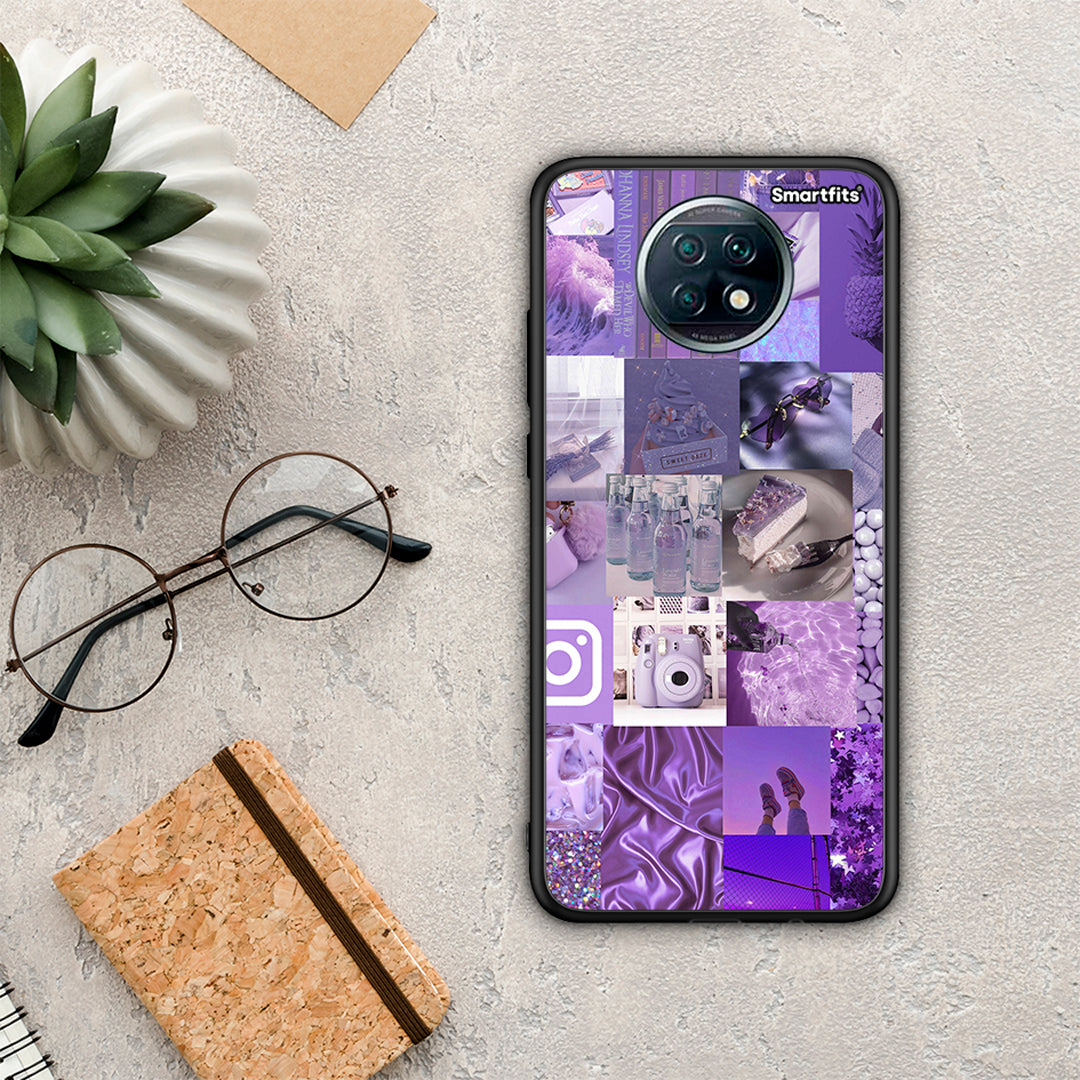 Purple Aesthetic Collage - Xiaomi Redmi Note 9T θήκη