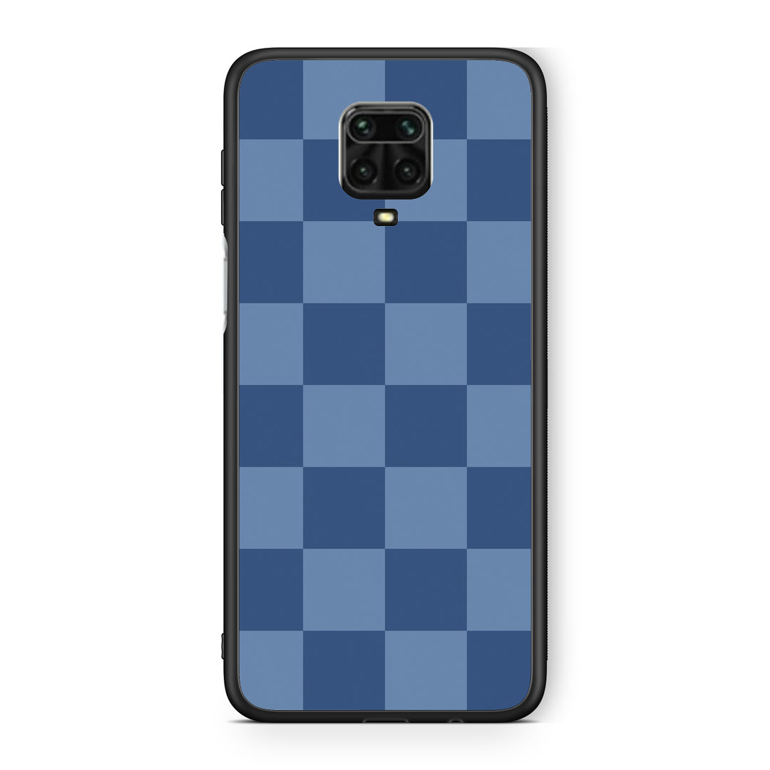 Θήκη Xiaomi Redmi Note 9S / 9 Pro / 9 Pro Max Denim Blue Checkerboard από τη Smartfits με σχέδιο στο πίσω μέρος και μαύρο περίβλημα | Xiaomi Redmi Note 9S / 9 Pro / 9 Pro Max Denim Blue Checkerboard case with colorful back and black bezels