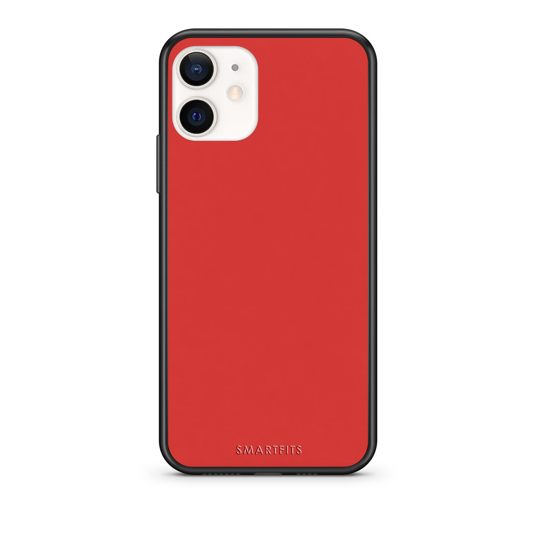 Θήκη iPhone 12 Mini Poppy Red από τη Smartfits με σχέδιο στο πίσω μέρος και μαύρο περίβλημα | iPhone 12 Mini Poppy Red case with colorful back and black bezels