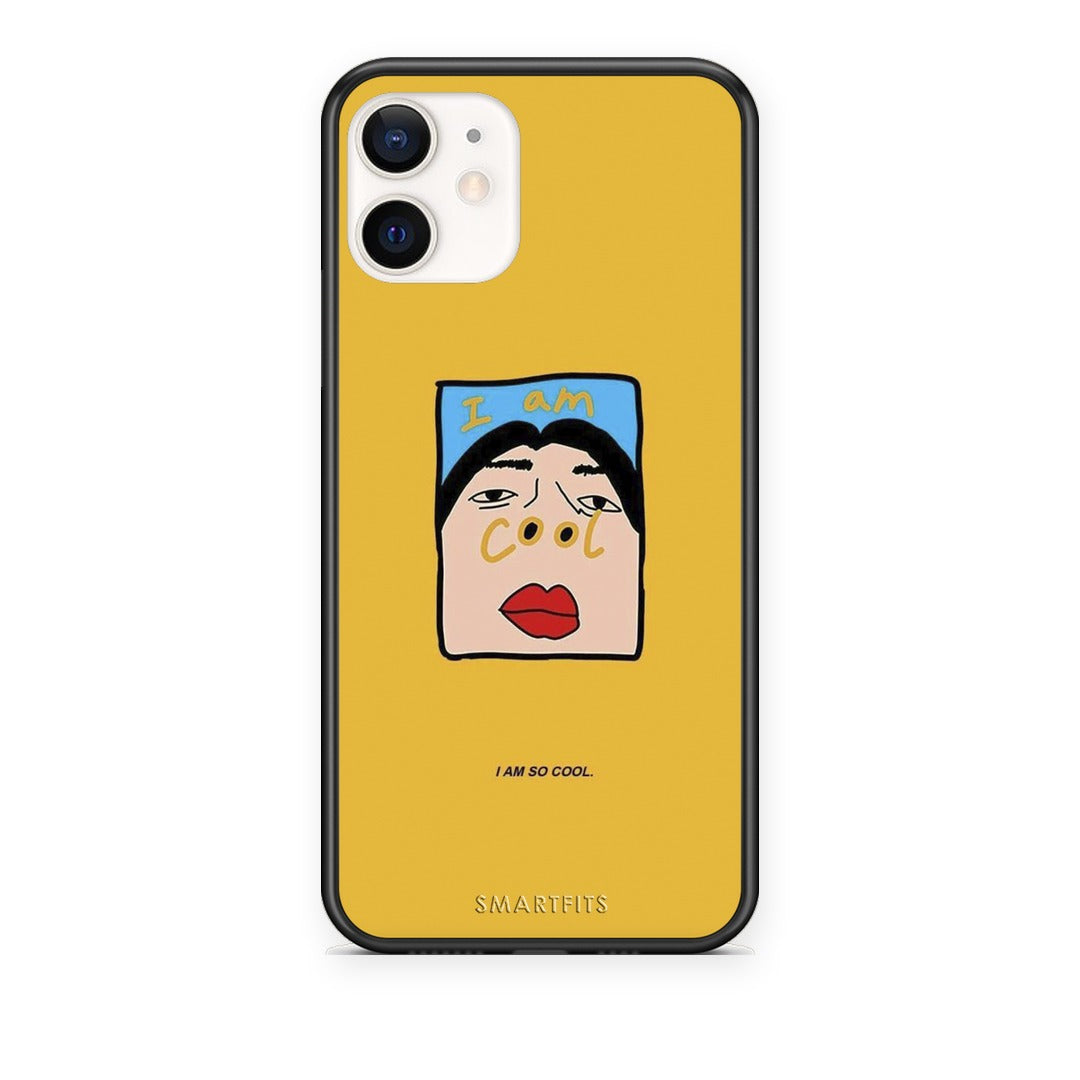 Θήκη iPhone 12 Mini So Cool από τη Smartfits με σχέδιο στο πίσω μέρος και μαύρο περίβλημα | iPhone 12 Mini So Cool case with colorful back and black bezels