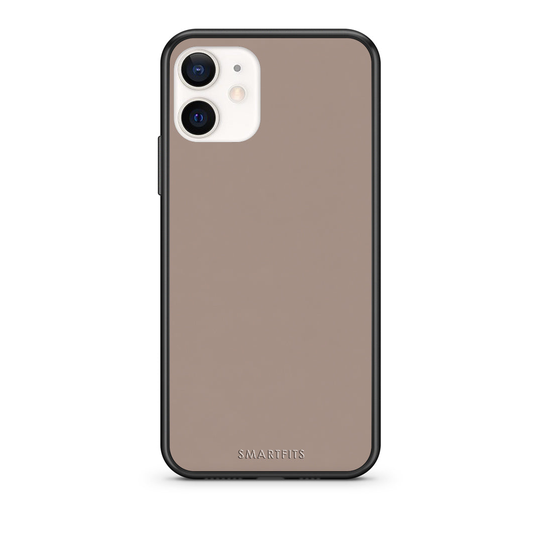 Θήκη iPhone 12 Mini Warm Taupe από τη Smartfits με σχέδιο στο πίσω μέρος και μαύρο περίβλημα | iPhone 12 Mini Warm Taupe case with colorful back and black bezels