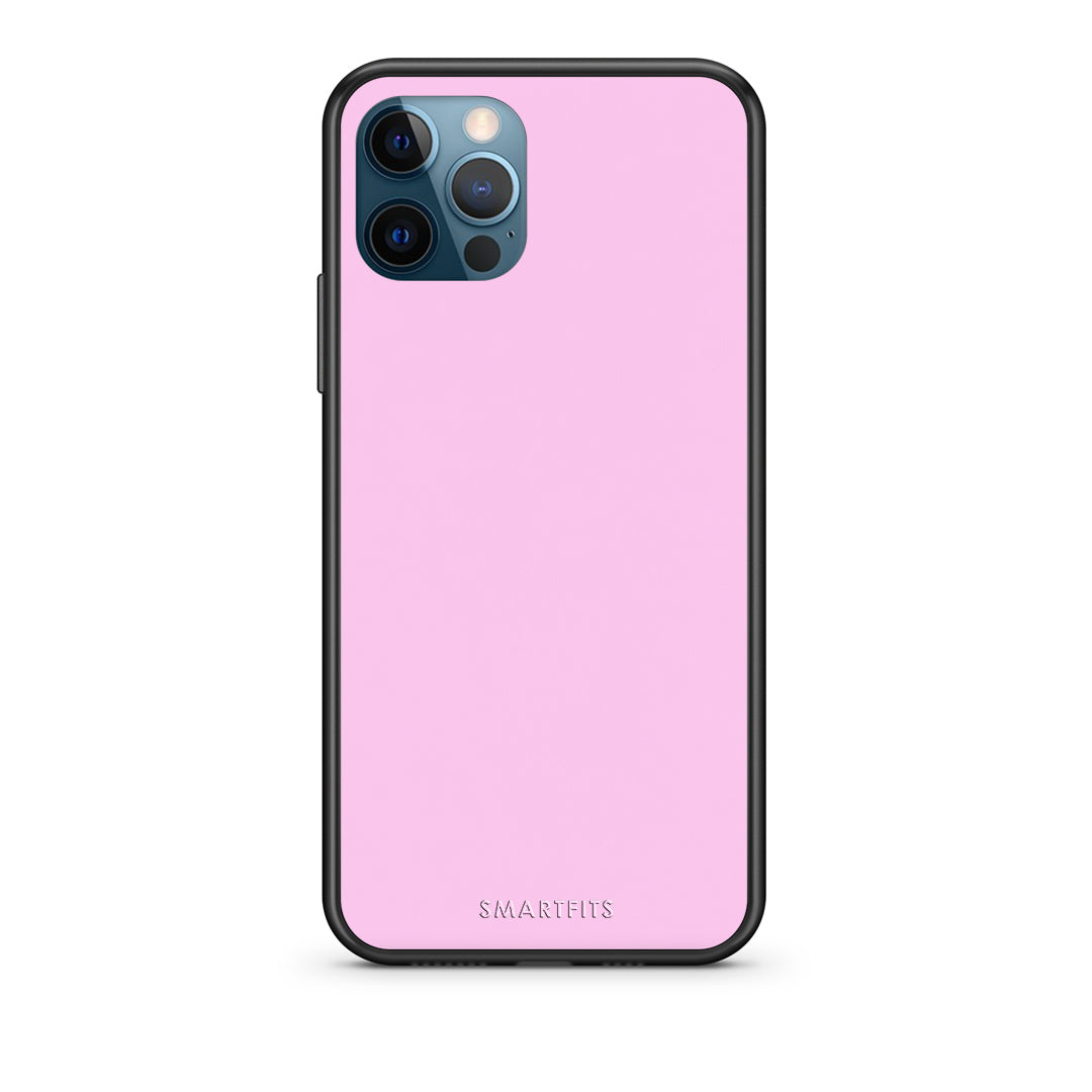Θήκη iPhone 12 Pro Max Cotton Candy Pink από τη Smartfits με σχέδιο στο πίσω μέρος και μαύρο περίβλημα | iPhone 12 Pro Max Cotton Candy Pink case with colorful back and black bezels