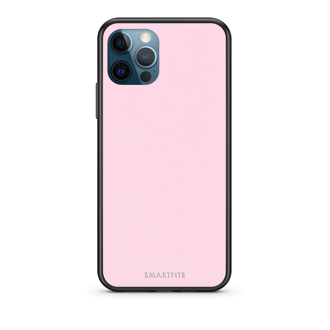 Θήκη iPhone 12 Pro Max Pale Pink από τη Smartfits με σχέδιο στο πίσω μέρος και μαύρο περίβλημα | iPhone 12 Pro Max Pale Pink case with colorful back and black bezels