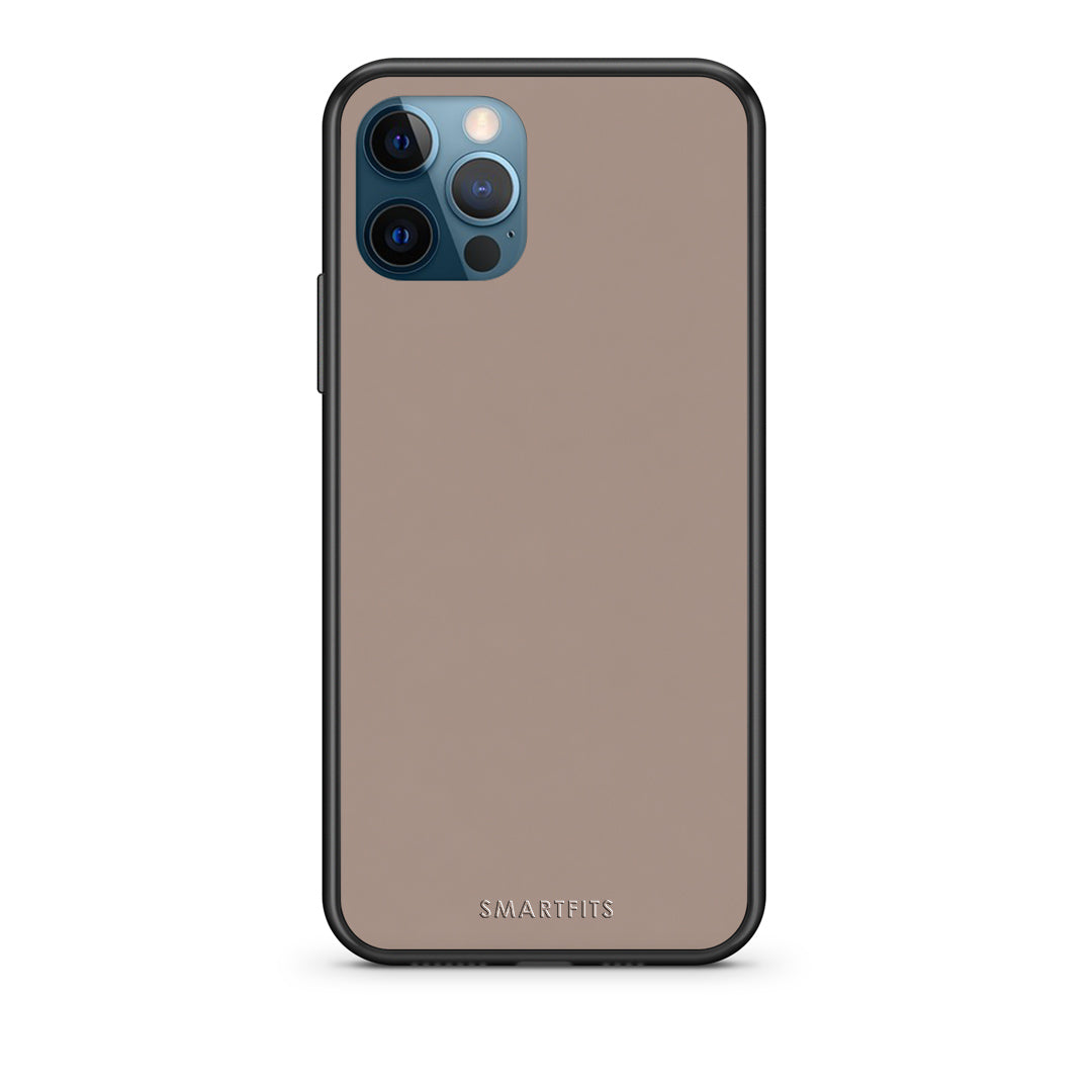 Θήκη iPhone 12 Pro Max Warm Taupe από τη Smartfits με σχέδιο στο πίσω μέρος και μαύρο περίβλημα | iPhone 12 Pro Max Warm Taupe case with colorful back and black bezels