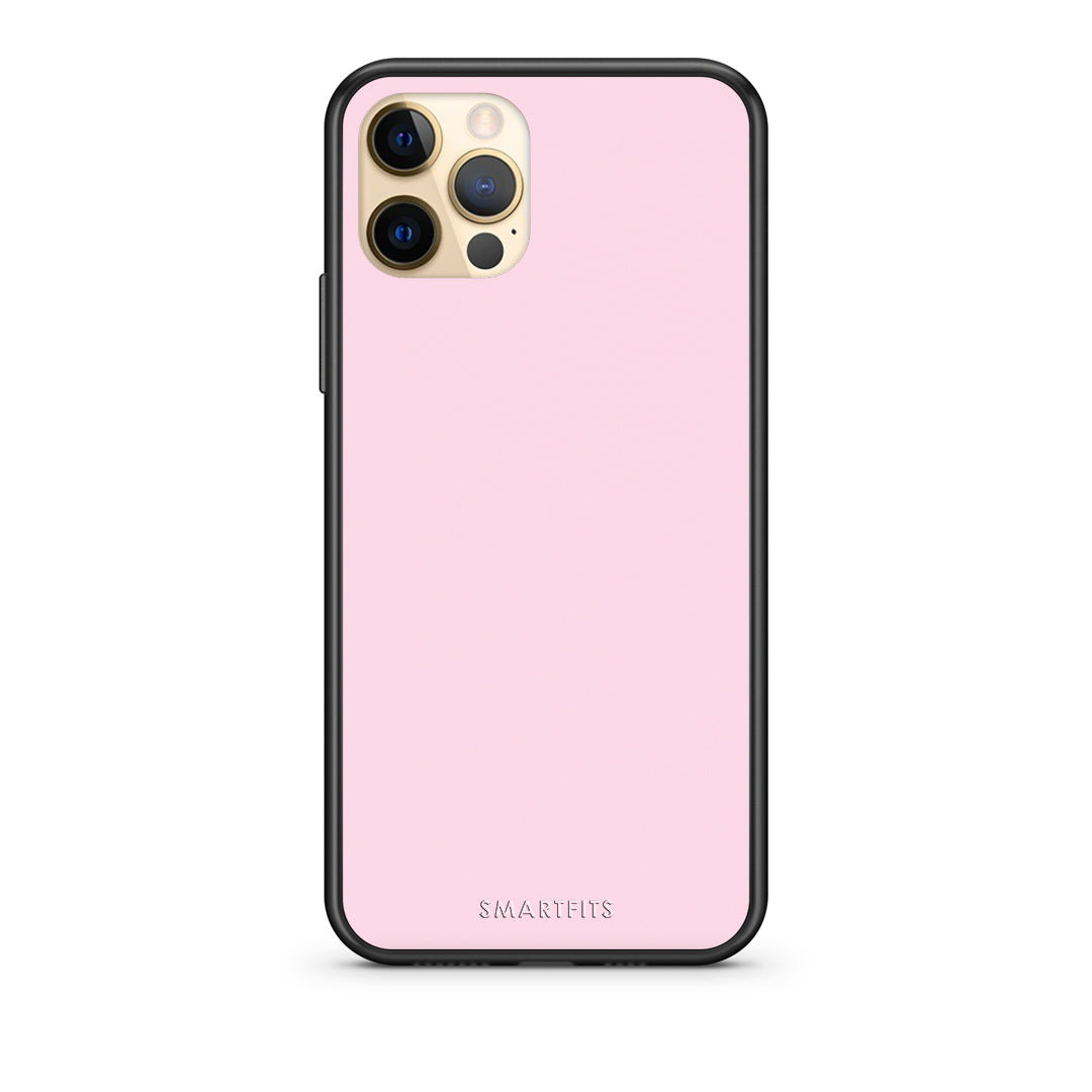 Θήκη iPhone 12 Pro Pale Pink από τη Smartfits με σχέδιο στο πίσω μέρος και μαύρο περίβλημα | iPhone 12 Pro Pale Pink case with colorful back and black bezels