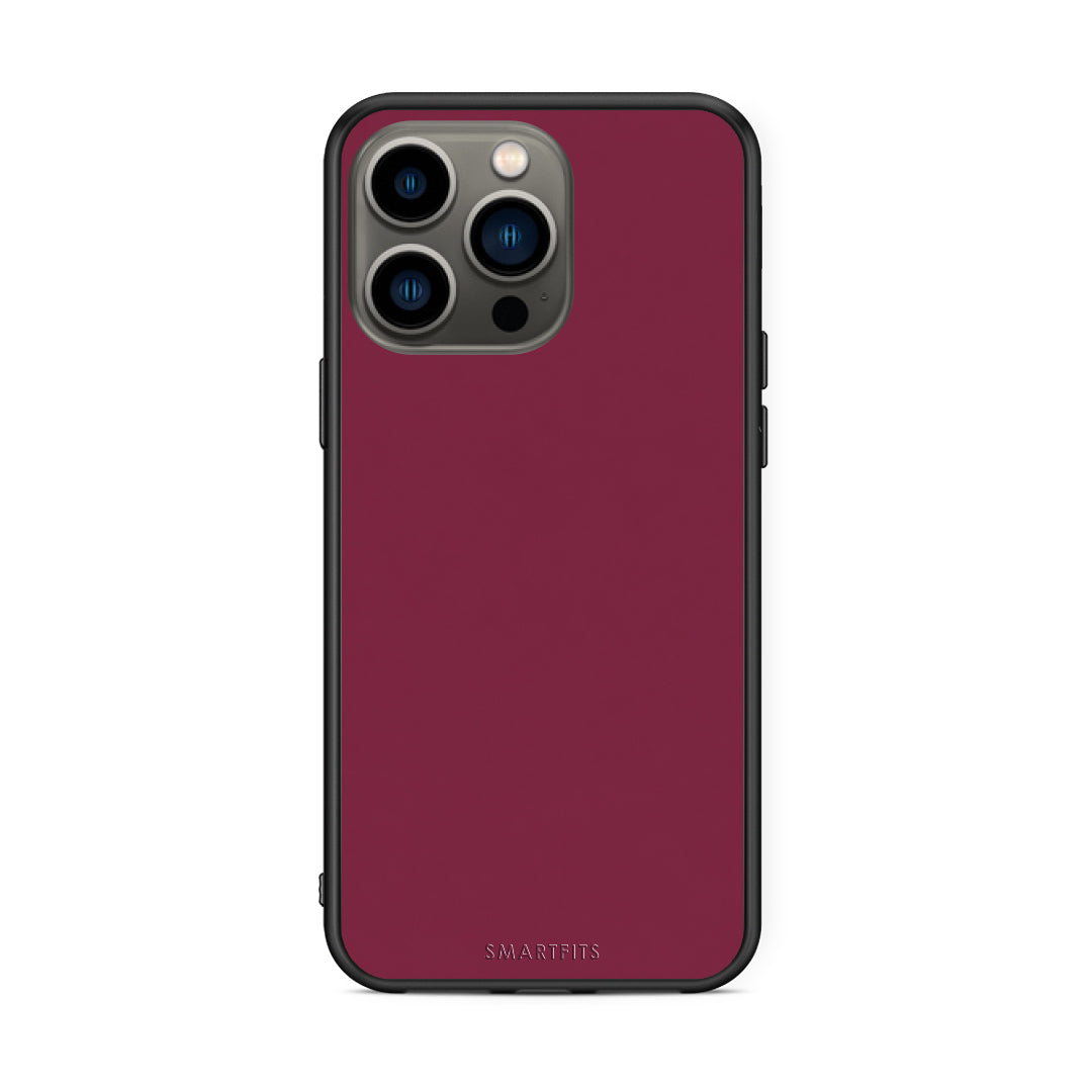 Θήκη iPhone 13 Pro Burgundy από τη Smartfits με σχέδιο στο πίσω μέρος και μαύρο περίβλημα | iPhone 13 Pro Burgundy case with colorful back and black bezels
