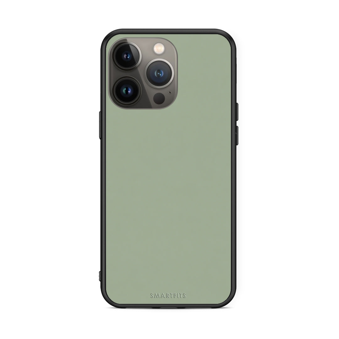 Θήκη iPhone 13 Pro Max Sage Green από τη Smartfits με σχέδιο στο πίσω μέρος και μαύρο περίβλημα | iPhone 13 Pro Max Sage Green case with colorful back and black bezels