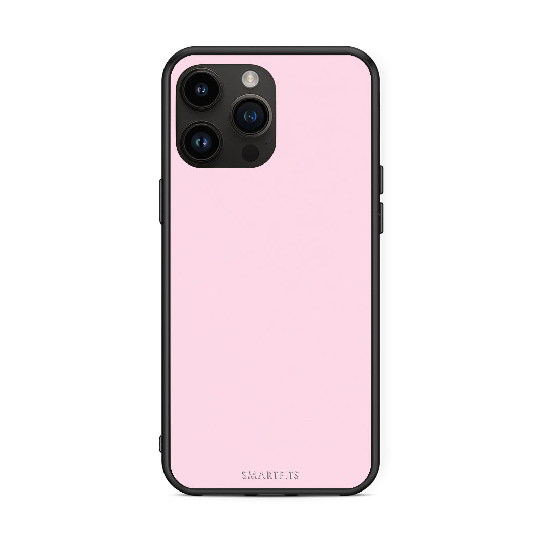 Θήκη iPhone 15 Pro Max Pale Pink από τη Smartfits με σχέδιο στο πίσω μέρος και μαύρο περίβλημα | iPhone 15 Pro Max Pale Pink case with colorful back and black bezels