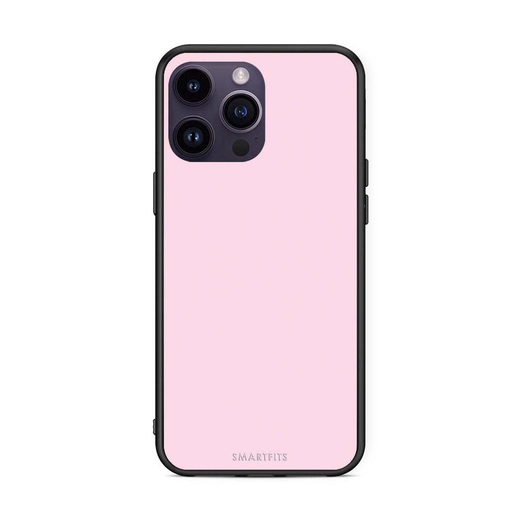 Θήκη iPhone 14 Pro Pale Pink από τη Smartfits με σχέδιο στο πίσω μέρος και μαύρο περίβλημα | iPhone 14 Pro Pale Pink case with colorful back and black bezels