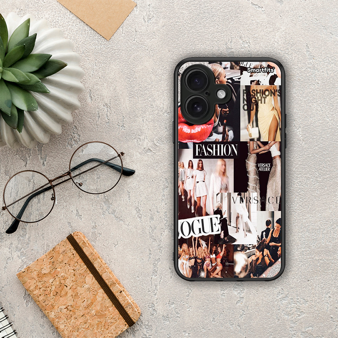 Collage Fashion - iPhone 16 θήκη