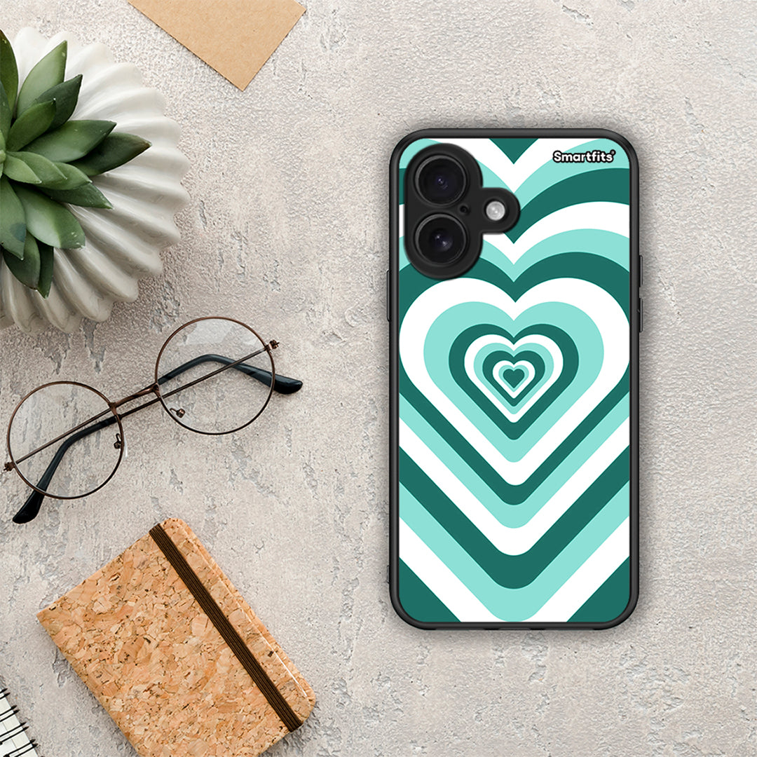 Green Hearts - iPhone 16 θήκη