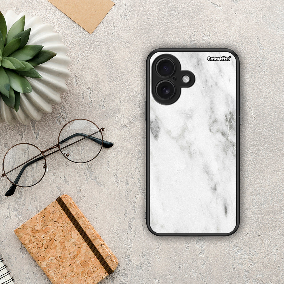 Marble White - iPhone 16 θήκη