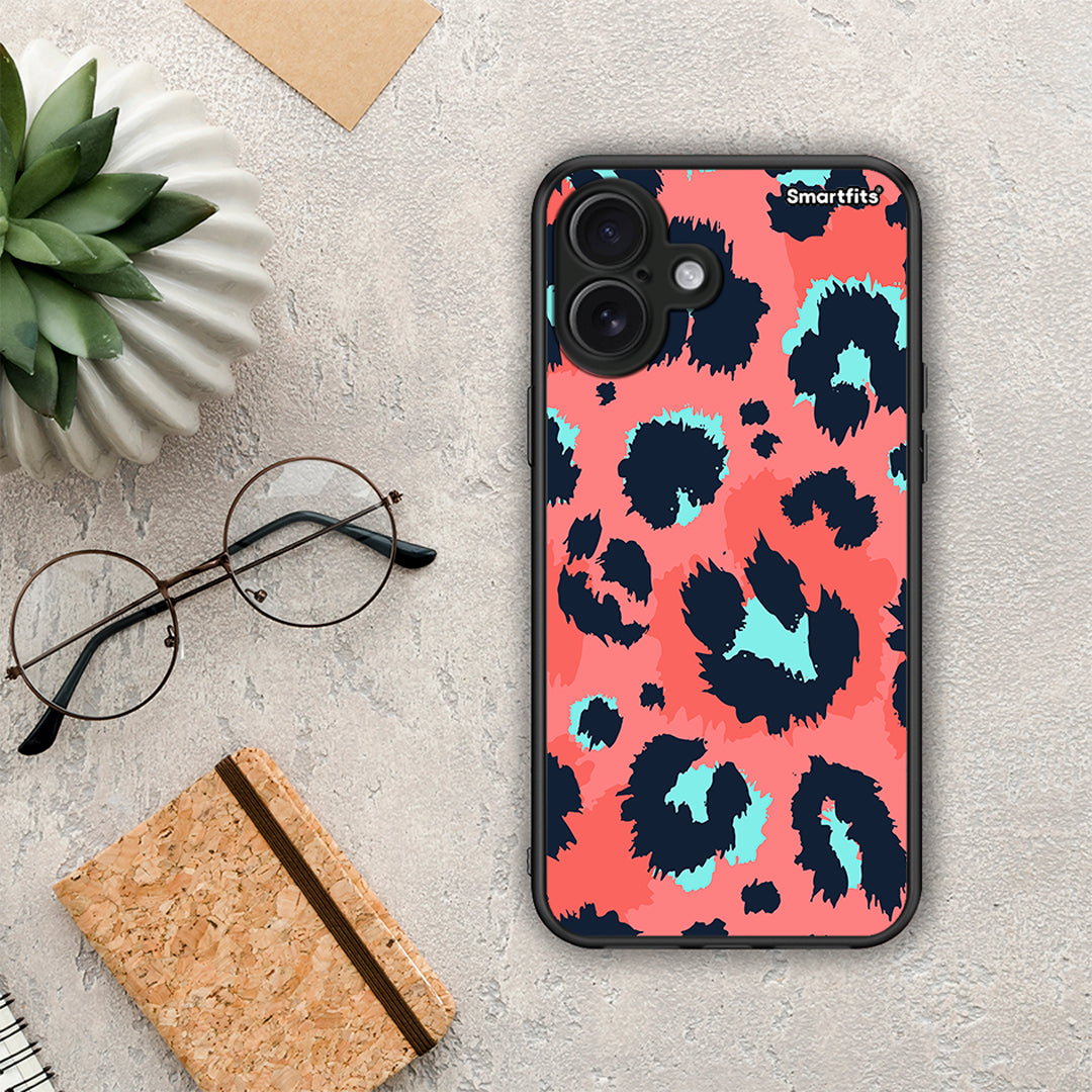 Animal Pink Leopard - iPhone 16 Plus θήκη