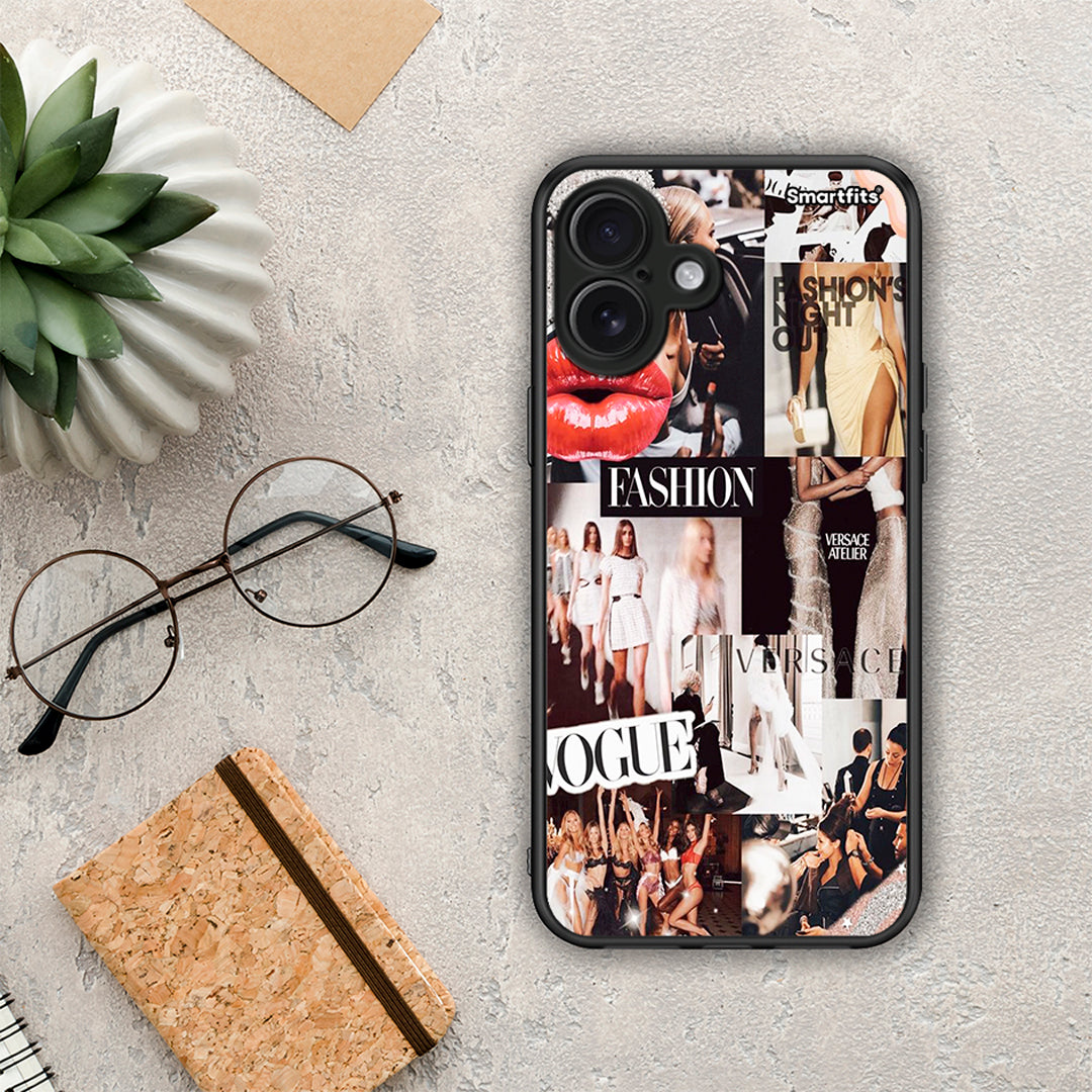 Collage Fashion - iPhone 16 Plus θήκη