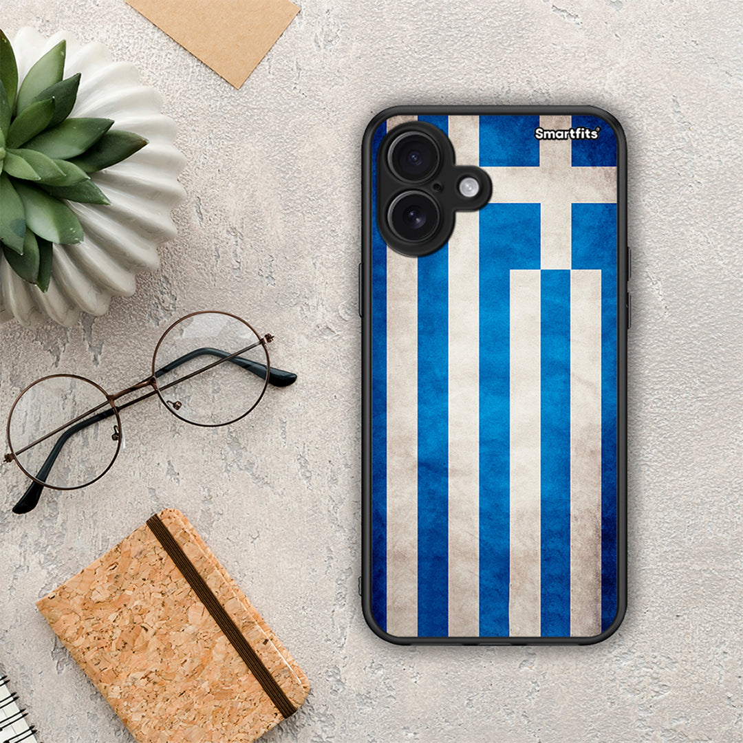 Flag Greek - iPhone 16 Plus θήκη