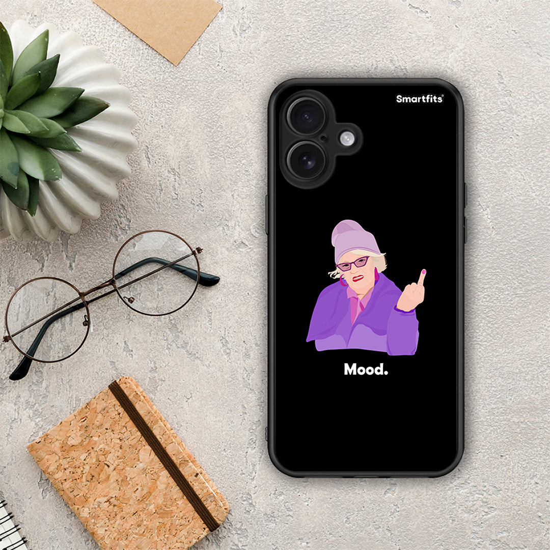 Grandma Mood Black - iPhone 16 Plus θήκη