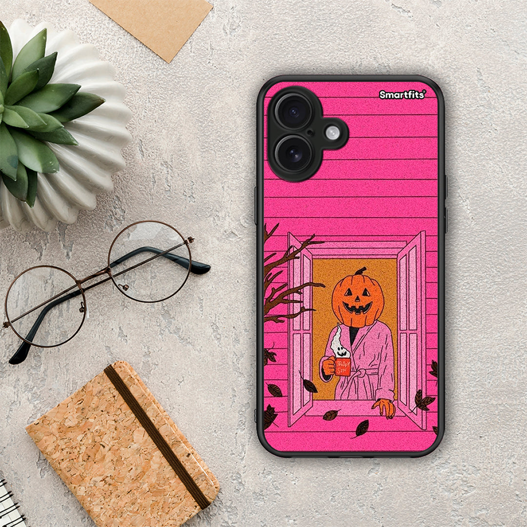 Halloween Pumpkin Lady - iPhone 16 Plus θήκη