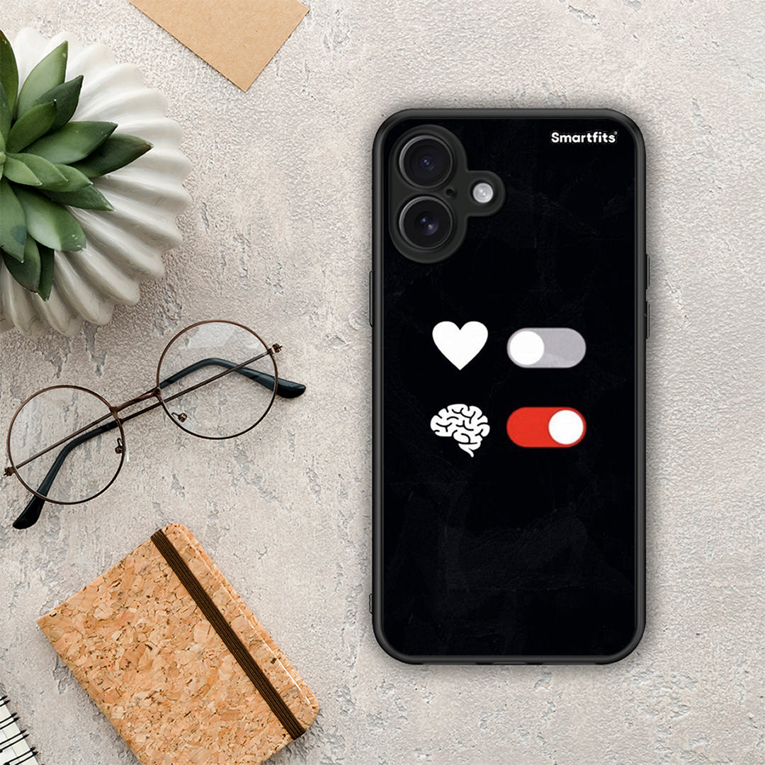 Heart Vs Brain - iPhone 16 Plus θήκη