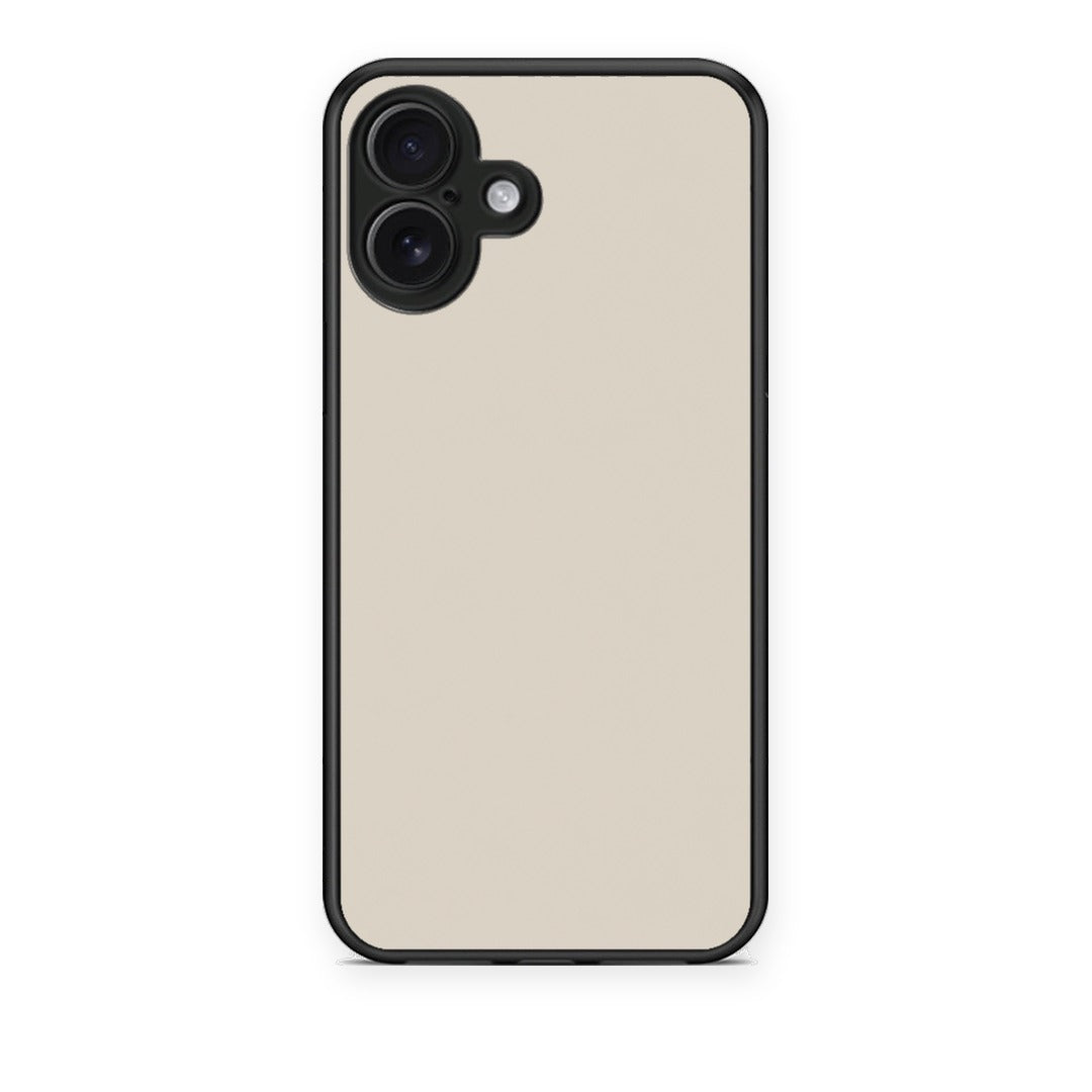 Θήκη iPhone 16 Plus Ivory Beige από τη Smartfits με σχέδιο στο πίσω μέρος και μαύρο περίβλημα | iPhone 16 Plus Ivory Beige case with colorful back and black bezels
