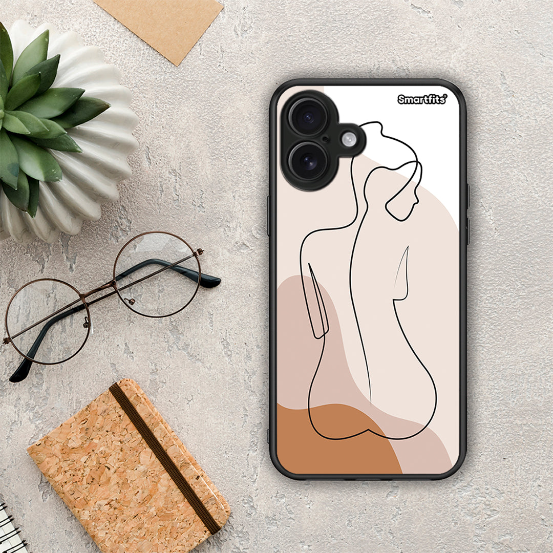 LineArt Woman - iPhone 16 Plus θήκη