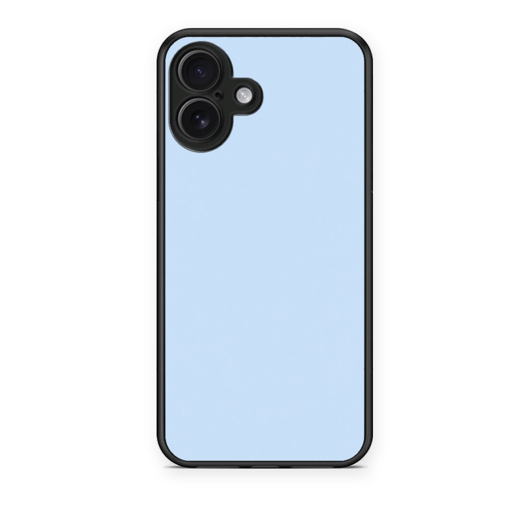 Θήκη iPhone 16 Plus Powder Blue από τη Smartfits με σχέδιο στο πίσω μέρος και μαύρο περίβλημα | iPhone 16 Plus Powder Blue case with colorful back and black bezels